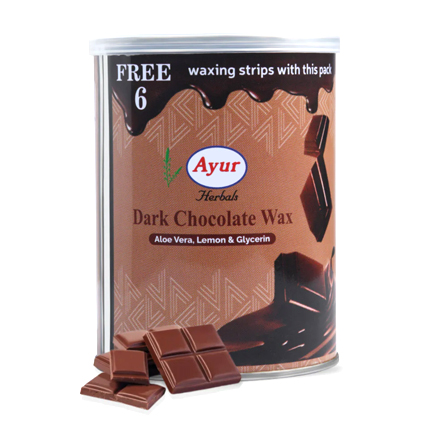 Ayur Hair Wax Dark Chocolate With Aloe Vera Lemon And Glycerin